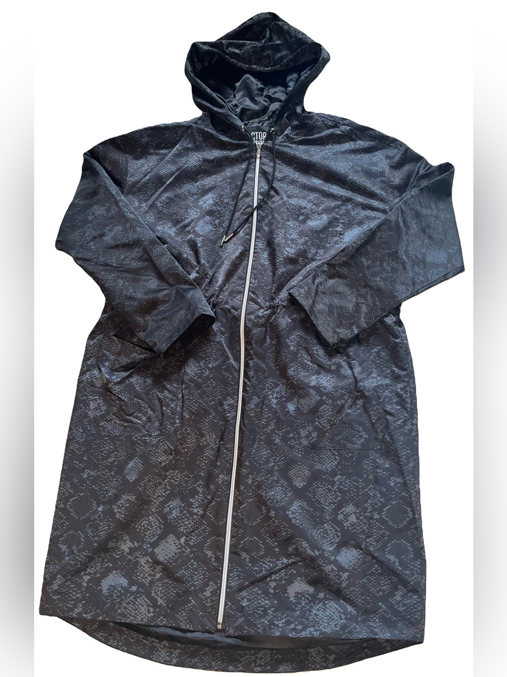 Victoria's Secret Sport Snakeskin Longline Hooded Jacket Gorpcore Streetwear